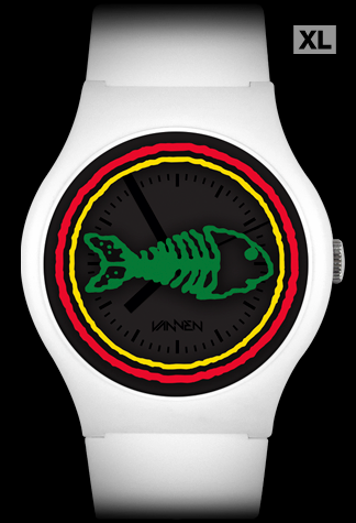 Limited edition FISHBONE white variant Vannen Artist Watch