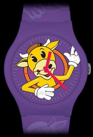 Mooby's purple Vannen watch