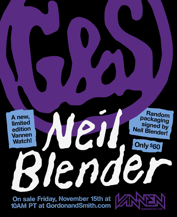 Limited edition G&S x Neil Blender Vannen Watch on sale Friday, November 15 at 10AM PT