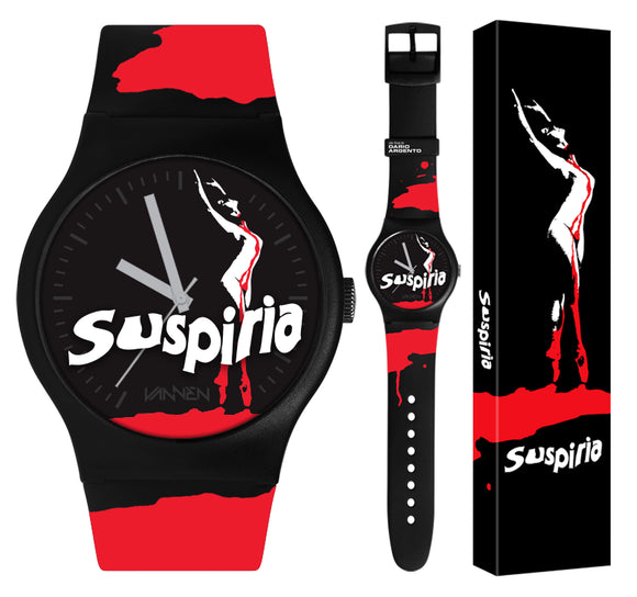 Limited edition SUSPIRIA Vannen Watch available now at AtomAgeindustries.com