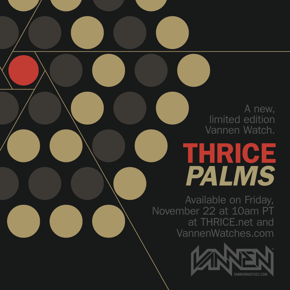 Limited edition THRICE x Vannen Watch on sale Friday, November 22 at 10am PT