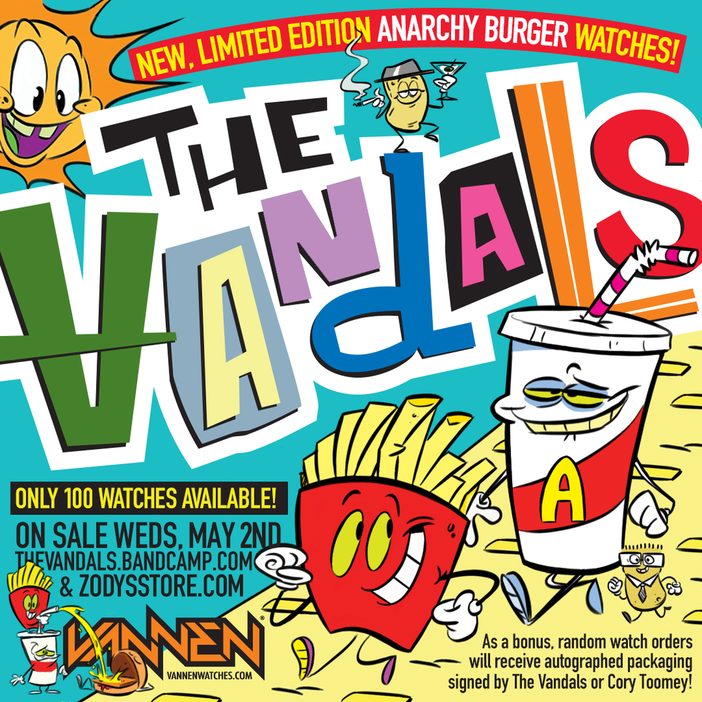 The Vandals Anarchy Burger Vannen Watches