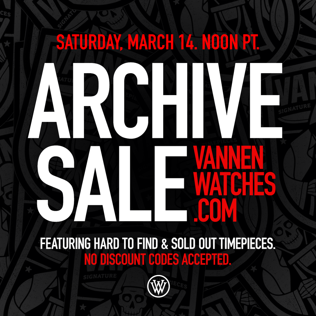 Vannen's Annual Archive Sale