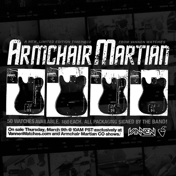 Limited Edition Armchair Martian + Vannen Artist Watch on Sale March 9th at 10AM PST