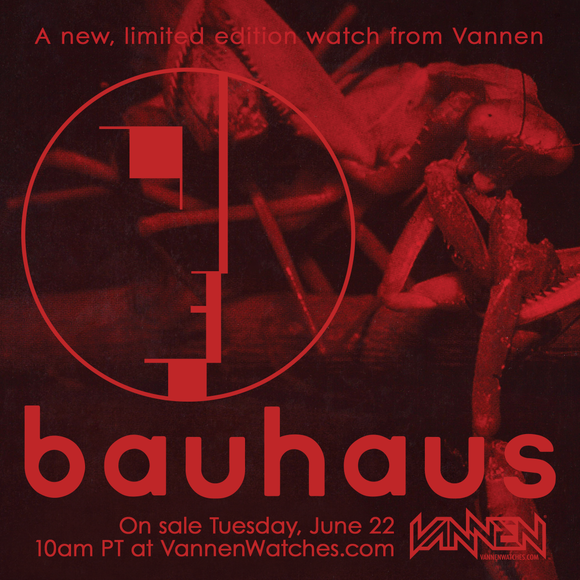 Coming soon: Bauhaus "Passion of Lovers" Anniversary Watch (6.22)