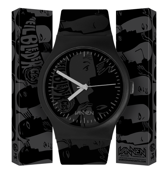 Limited edition Neil Blender “Faces” black variant watch available now