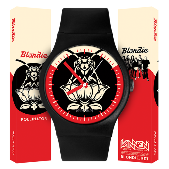 Limited edition Blondie “Pollinator” black variant Vannen Watch now available for purchase at VannenWatches.com
