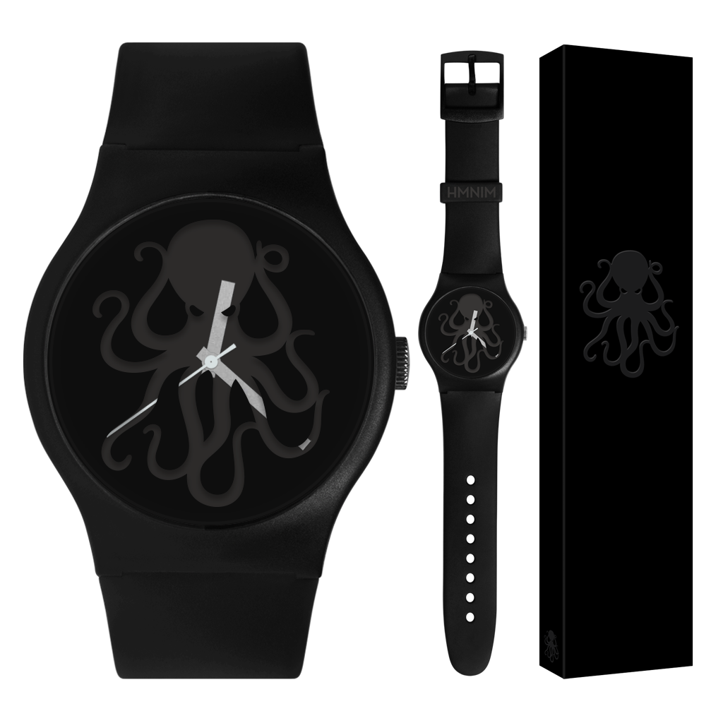 Limited edition Hi My Name is Mark x Vannen black 'Knockout' Watch