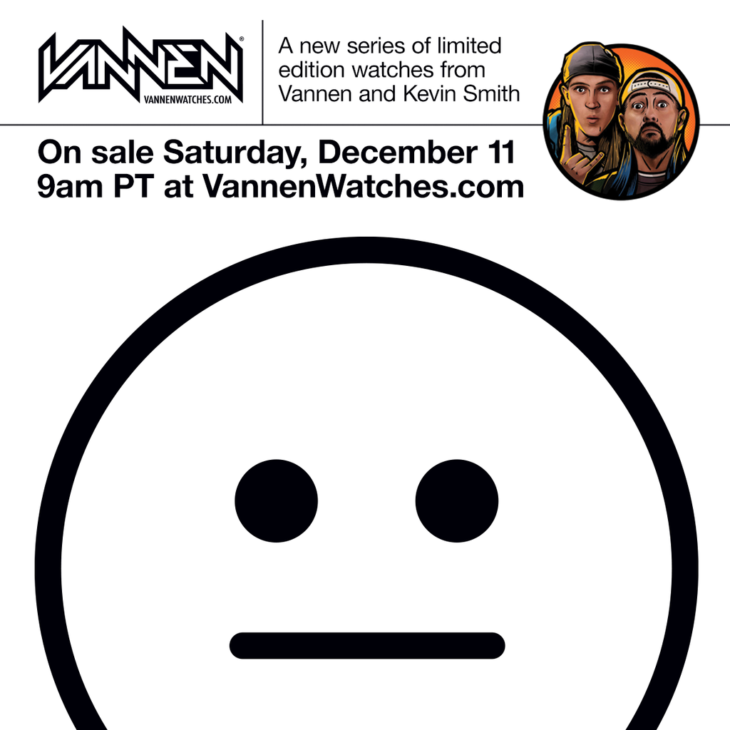 Coming Soon: Limited edition Not So Smiley watches from Vannen and Kevin Smith