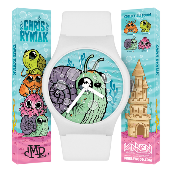 Limited edition Chris Ryniak ‘Me’Shell’ Vannen Artist Watch Available Now at VannenWatches.com and Bindlewood.com