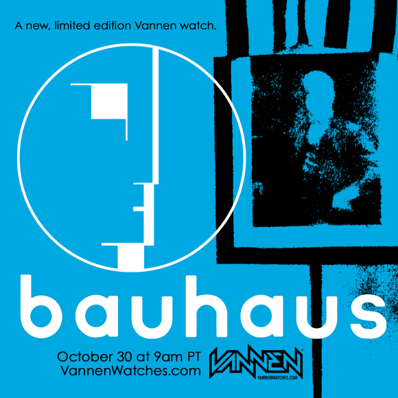 Limited edition Bauhaus "Telegram Sam" watch available on Friday, October 30.