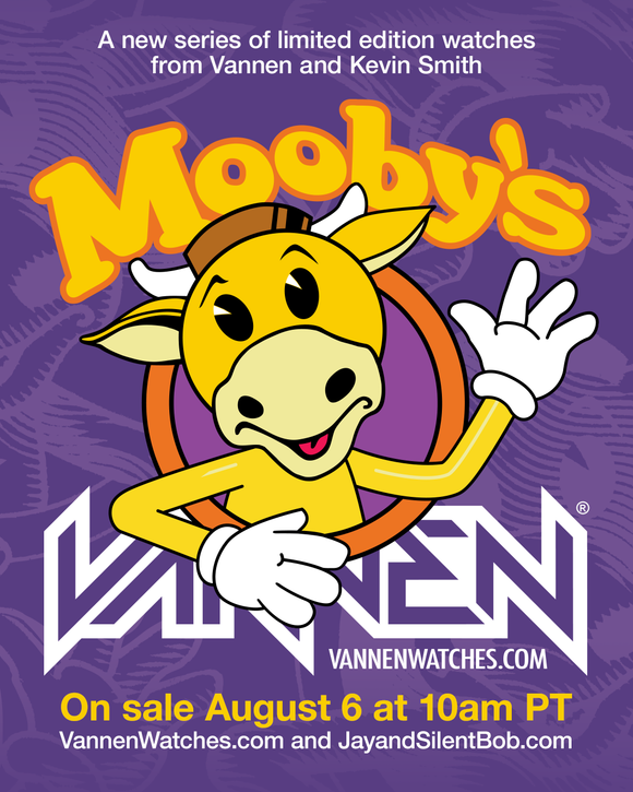 Coming soon: Limited edition Mooby's watches from Vannen and Kevin Smith