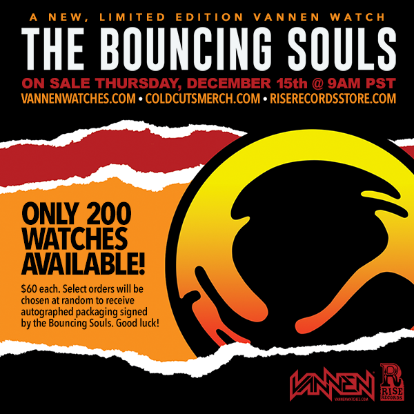 Limited Edition Bouncing Souls Vannen Artist Watch Available December 15th