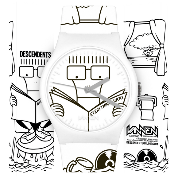 Limited Edition DESCENDENTS Everything Sucks Vannen Watch now available for purchase.
