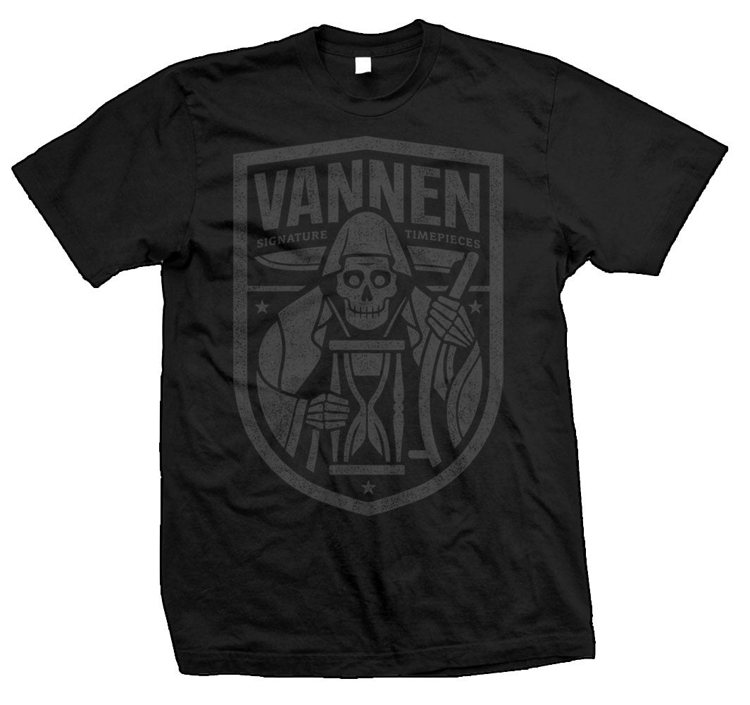 Limited edition Vannen Watches Black & Grey Reaper T-Shirt