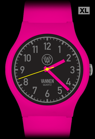 Matte Pink Limited Edition Vannen Quartz Watch Prototype