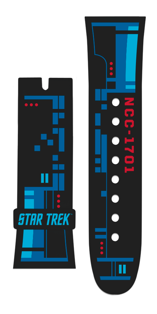 Vannen x Star Trek "USS Enterprise" matte black strap set