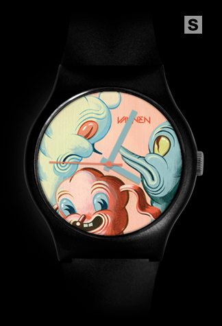 Super-limited edition Travis Lampe "Songs for Baby Hydras" black variant Vannen Artist Watch