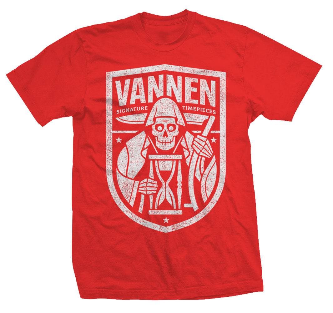 Vannen Artist Watches Red "Reaper" T-Shirt