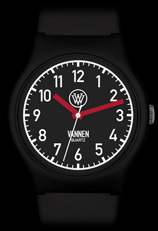Matte Black Limited Edition Vannen Quartz Watch Prototype